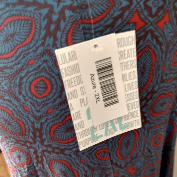 Azure 3xl LulaRoe NWT - Picture 6 of 6